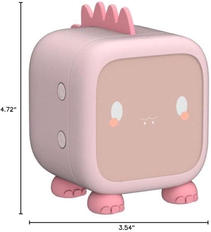Alarm Clock Kids Dinosaur Alarm Clocks Girls Pink Digital Alarm Clock for Kids Girl Children with Night Light