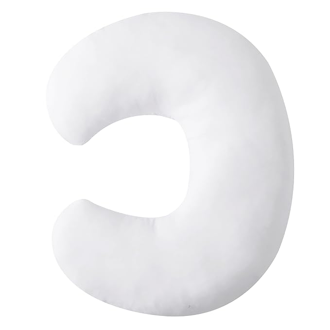 Little Grape Land Nursing Pillow for Breastfeeding, Bare Naked Breast Feeding Pillows for Mom, Bottle Feeding & Tummy Time, Breastfeeding Pillows, Naked Nursing Support Only (Naked Pillow)