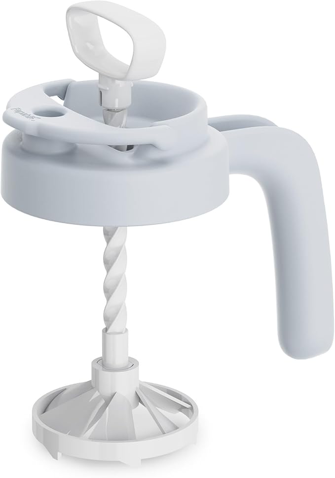 Papablic 32oz Formula Mixing Pitcher Lid, Breastmilk Pitcher Mixing Handle & Flip Locking Spout for Mixing Formula/Breastmilk/Protein Powder/Coffee, Blue