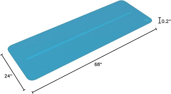 Manduka Begin Yoga Mat 68" - 5mm Cushioning | Comfortable, Lightweight & Reversible with Alignment Stripe | Budget-Friendly | 68 x 24 inches