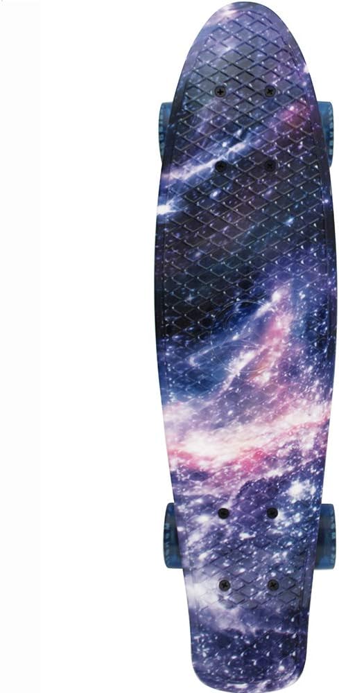 Skateboards Complete 22 Inch Mini Cruiser Retro Skateboard for Kids Boys Youths Beginners