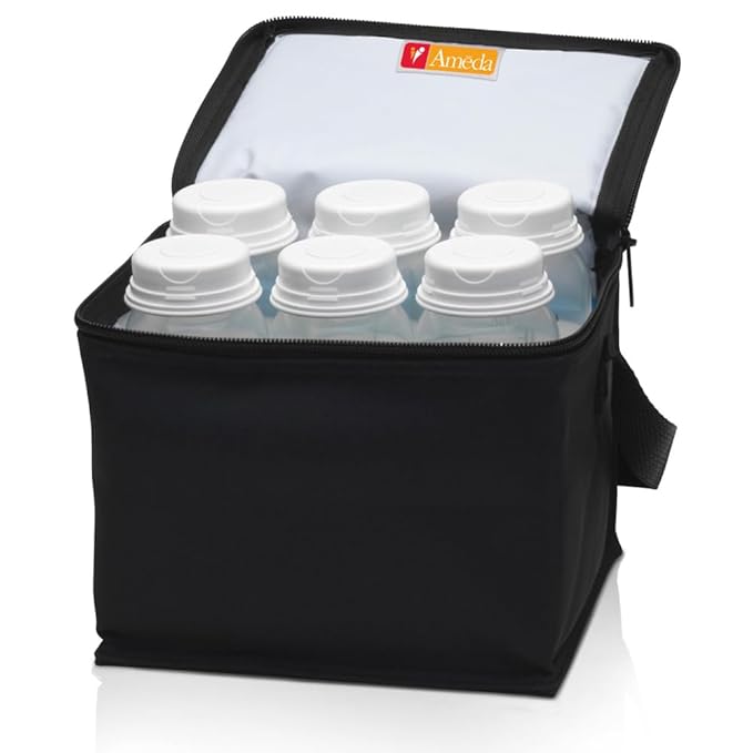 Ameda MYA Cool N Carry Portable Breast Milk Cooler Bag | Breastmilk Storage | Includes Insulated Cooler Bag & 3 Freezer Packs