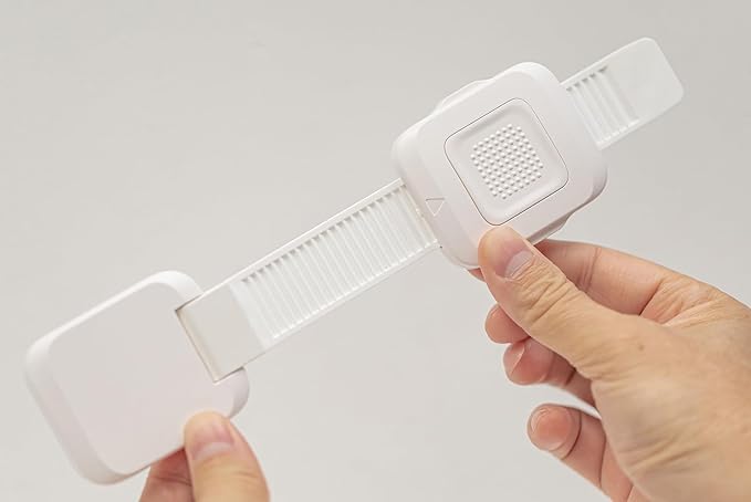 YEYA Upgraded No Drill Furniture Anchors for Baby Proofing, Anti-Tip Adjustable Straps, 4 Pack