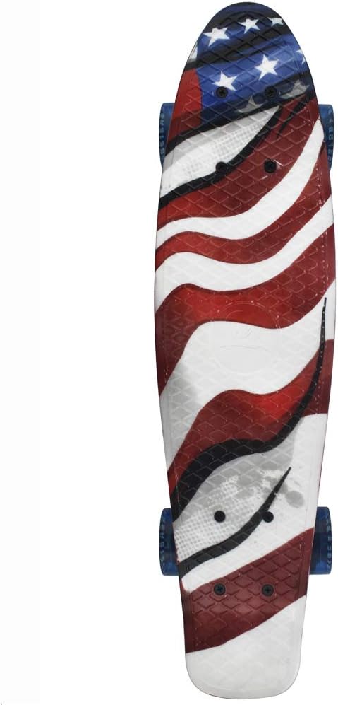 Skateboards Complete 22 Inch Mini Cruiser Retro Skateboard for Kids Boys Youths Beginners