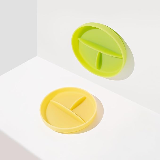 Olababy 100% Silicone Suction Plate | Toddler Plates with Suction | Divided Plates for Kids | Self Feeding Baby Essentials | Baby Registry Must Haves | Microwave Dinner Plates (Coral)