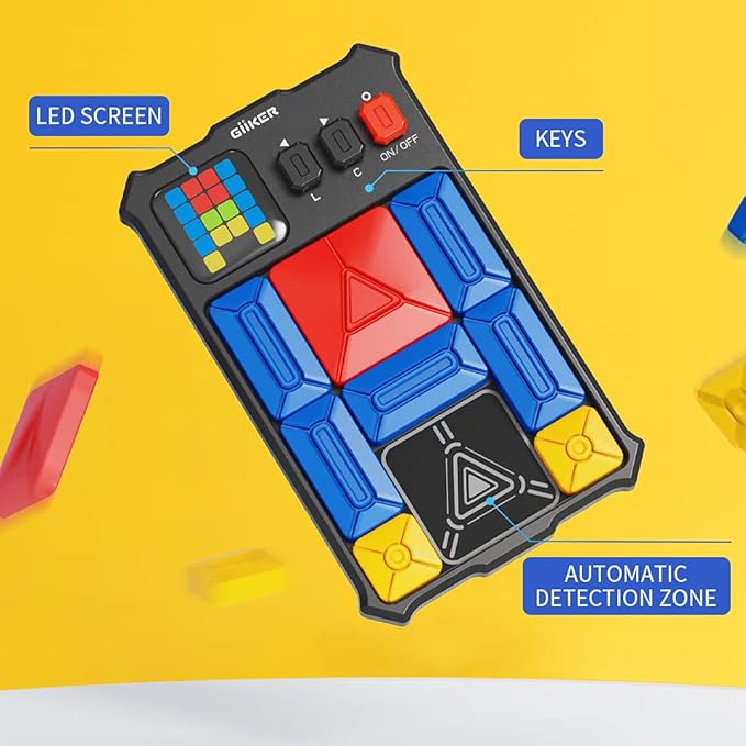 GiiKER Super Slide Puzzle Games, Original 500+ Challenges Brain Teaser Puzzle, Toys for Kids Teens, Travel Games Birthday Gifts Stocking Stuffers for Boys Girls, Activities for Road Trips