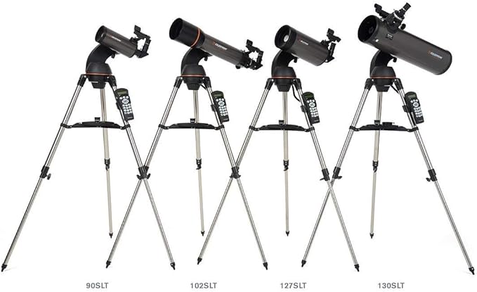 Celestron - NexStar 130SLT Computerized Telescope - Compact and Portable - Newtonian Reflector Optical Design - SkyAlign Technology - Computerized Hand Control - 130mm Aperture Grey