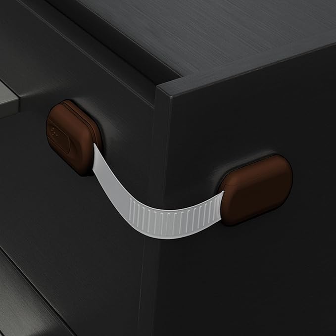 Baby Proofing Child Safety Locks (16 Pack) by Skyla Homes - The Safest, Quickest and Easiest 3M Adhesive Cabinet Latches, No Screws & Magnets, Multi-Purpose for Furniture, Kitchen, Ovens, Toilet Seats