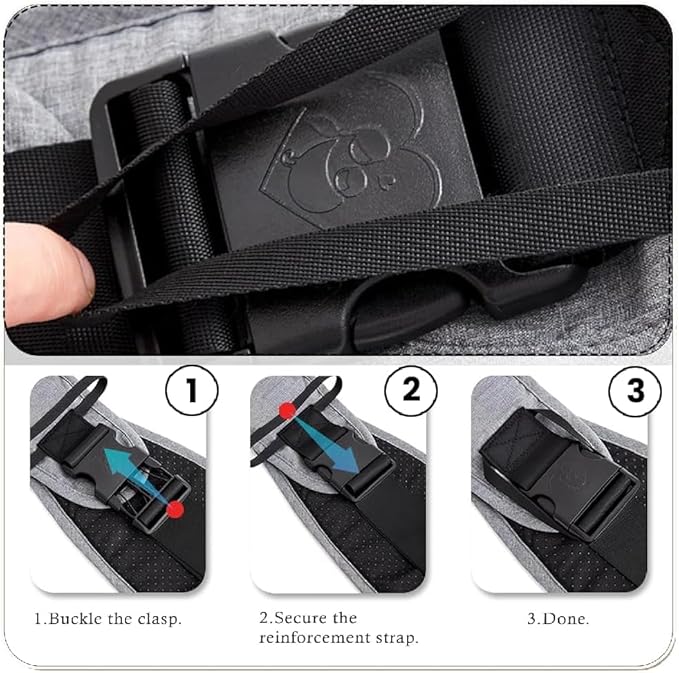 Baby Sling Carrier Adjustable Baby Sling 2025 Upgraded Toddler Sling Comfortable Baby Wrap Carriers Ergonomic-Designed, Travel Friendly Carrying 10-45 Lbs Blackwhite