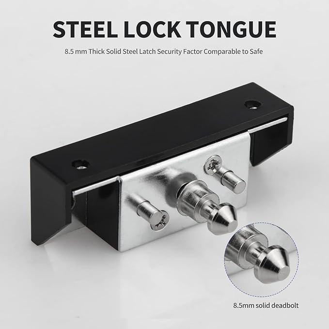 RFID Cabinet Lock, RFID Drawer Electronic Locks Support Phone NFC Unlocking for Locking Wooden Hidden Medicine Knife Liquors Cabinet Drawer to Prevent Theft or Children from Touching