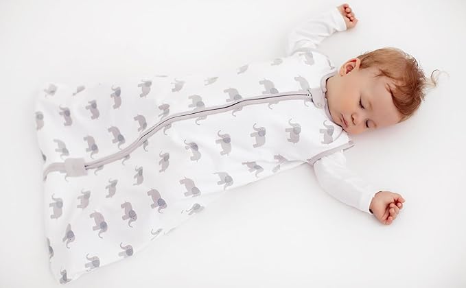 Mama Cheetah Baby Sleep Sack 0.5 TOG, Organic Cotton Baby Wearable Blanket, Swaddle Transition Baby Sleeping Bag, Boy Girl Newborn Infant, XXL (24-48 M)