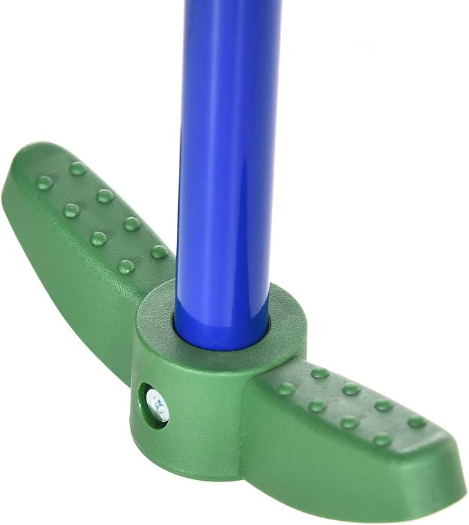 Outsunny Swing Set for Backyard, 5 in 1 Heavy-Duty A-Frame Stand Outdoor Playset for Kids with 29.5" Saucer Swing, Slide, Seesaw, Glider, Swing Seat, Blue