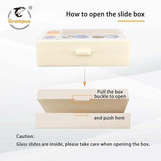 30 Prepared Microscope Slides with Specimens for Kids Students-Animal and Plant Microscope Slide Sets - Random Delivery (Either One Set) for Biological Lab, Children's Science Education, Homeschooling