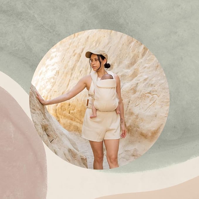 WildBird - Aerial Carrier - 7 to 45 lbs - for Moms, Dads & Caregivers - 100% Natural European Linen Fibers - Versatile & Adjustable - Large Size - Sparrow Fabric