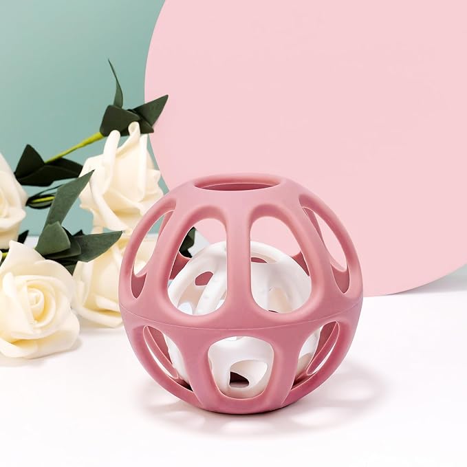 MCGMITT Sensory Balls for Baby, Food Grade Stretchy Silicone Infant Ball, Easy Grasp Ball for Babies 0-12 Months BPA-Free Montessori Learning Toy, Developmental Teething Toys Baby Shower Gifts