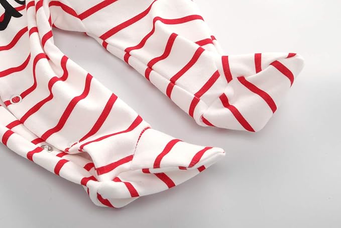 Kiddiezoom Baby and Toddler Boys'Snug Fit Footed One-Piece Romper Jumpsuit Cotton Cotton Footed Outfit