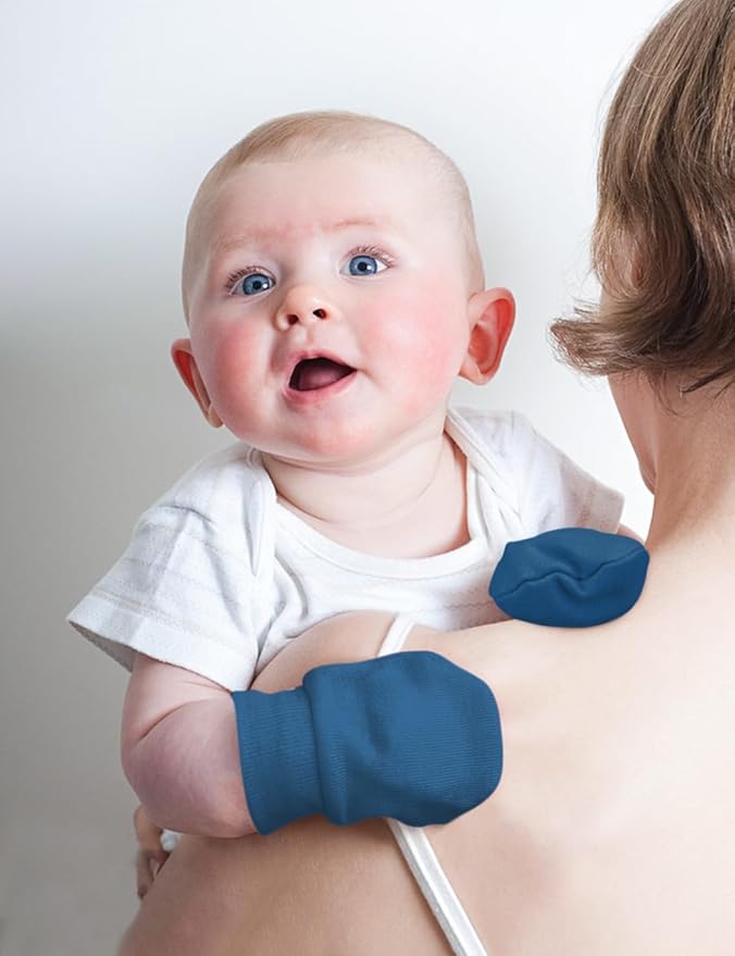 Cute Baby Mittens Newborn, No Scratch Baby Boy Mittens, Baby Girl Hat Gloves for Toddlers, Infant, Newborn