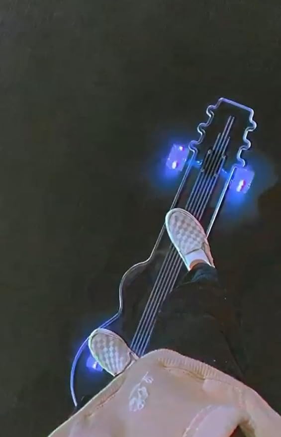 Clear Longboard Skateboard - Transparent Acrylic Long Boards with Light-Up LED Wheels for Smooth Rides - Ride The Streets in Style with Longboard Built for Beginners & Pros Alike