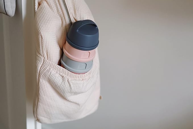 BEABA Formula and Snack Container, Baby Formula Dispenser, Toddler Baby Snack Storage Container, Holds up to 11 Doses of Milk Powder Per Compartment, Made in France, Rose