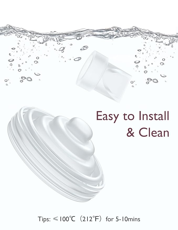 Momcozy Duckbill Valves & Silicone Diaphragm Compatible with Momcozy M5. Original Momcozy M5 Breast Pump Replacement Accessories, 1 Pack