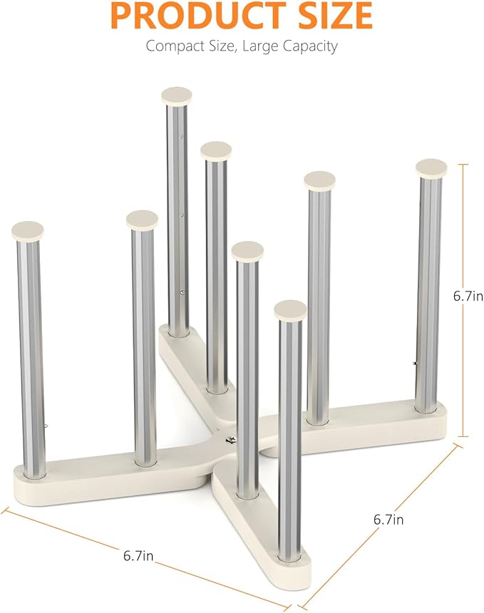 Reusable Storage Bag Drying Rack, Retractable Metal Bottle Drying Rack,Collapsible Cup Draining Rack for Water Bottles, Mason Jars,Mugs,Glass and Sports Bottle (2 PCS)