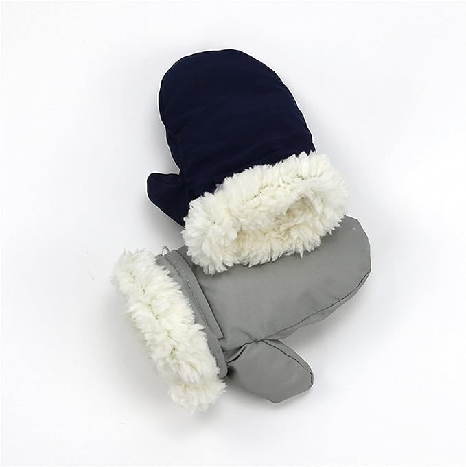 Toddler Gloves Kids Mittens Winter Warm Lined Fleece Gloves Waterproof Snow Baby Mitten for Boys Girls