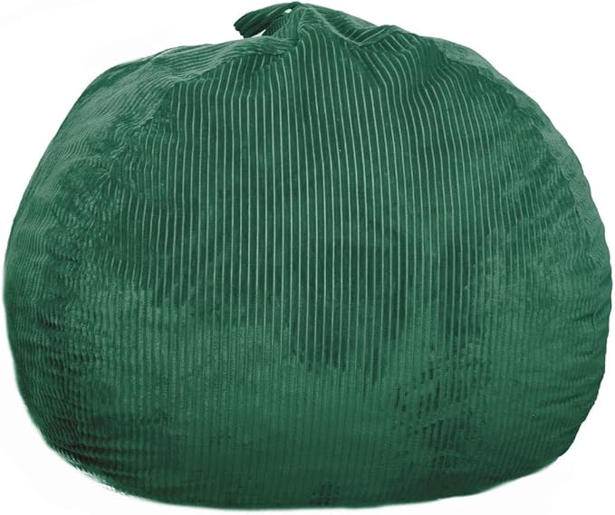 Bean Bag Chairs with Faux Rabbit Fur Cover, 4 ft Giant Memory Foam Bean Bag Chairs for Adults/Teens with Filling,Ultra Soft Faux Fur Fabric, Round Fluffy Sofa for Living Room Bedroom College Dorm