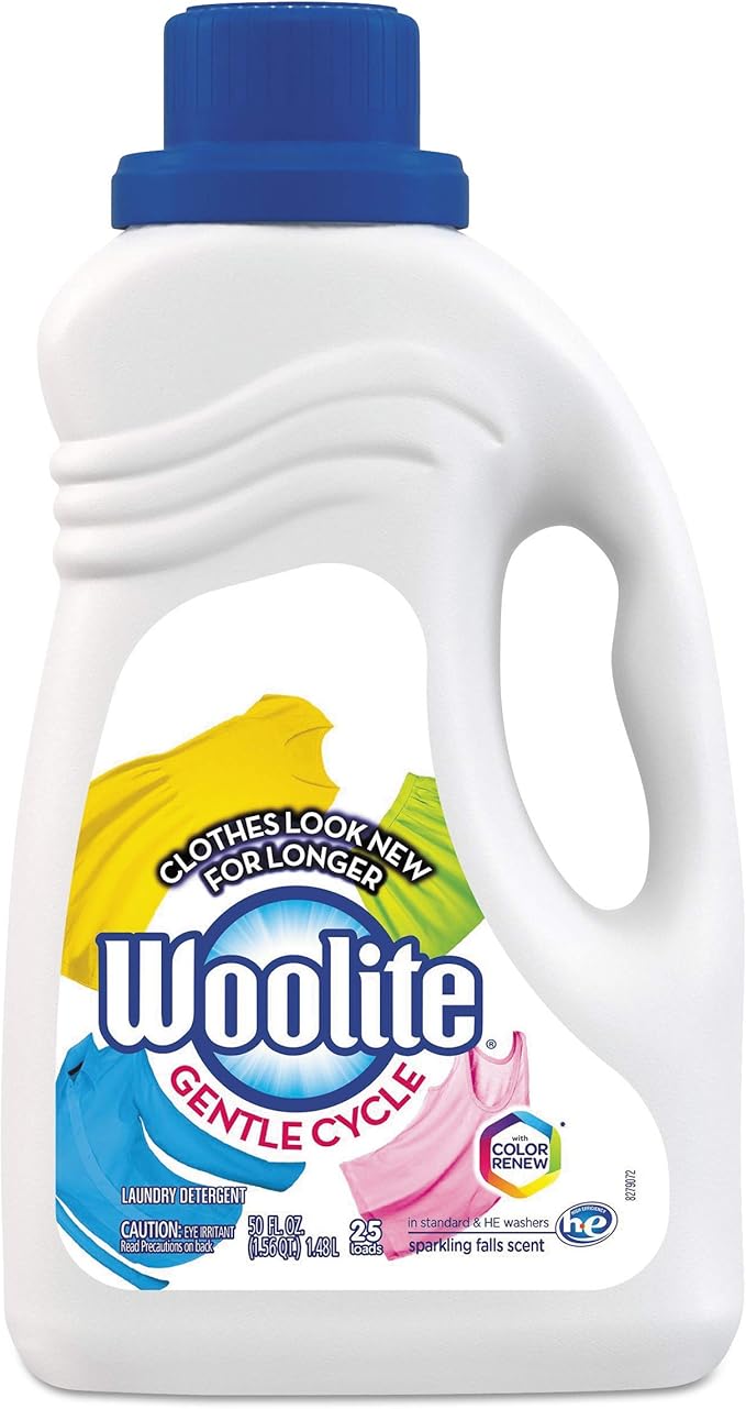 Woolite Everdya Liquid Laundry Detergent, Sprakling Falls Scent, 50 Ounce