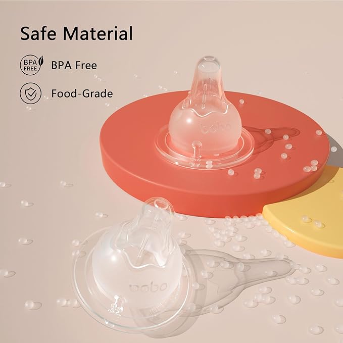 YOHKOH PPSU Baby Bottle Wide Neck, Newborn Anti-Colic Baby Bottle with Natural Response Nipple, Streamlined Body, Easy to Clean (8.8oz (Pack of 2), Red)