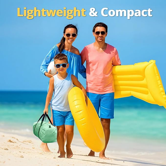 CAMEL CROWN Beach Tent UPF 50+ Sun Shelter for 2/3/5/6 Person, Lightweight Portable Sun Shade with Sand Anchor, Family Beach Day & Outdoor Adventures