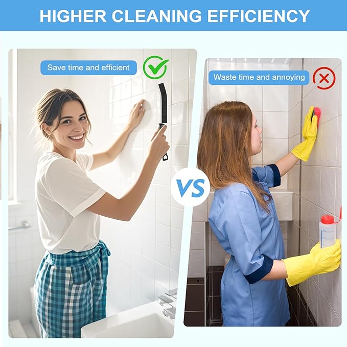 11Pcs Crevice Cleaning Brush Set, Hard Bristle Cleaning Supplies for Kitchen, Bathroom, Corner, Grout, Sink, Cup, Teapot, Bottle, Blender