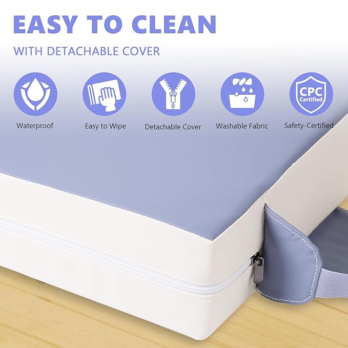 Booster Seat for Kitchen Chair with Adjustable Straps, Toddler Booster Seats for Dining Table Portable for Travel Camping Eating, Booster Cushion for Table for Baby Child Infant Kid Boy Girl