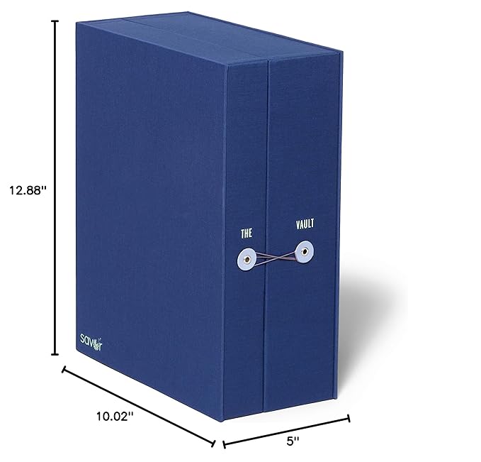 Savor | Baby Keepsake Organizer Box | The Original Fabric Acid-Free Modern Minimalist Gender-neutral Memory Box with Labels | For Pregnancy, Mother’s Day, Baby Shower, New Baby Girl Baby Boy Gifting