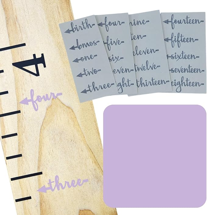 Little Acorns ADD ON - DIY Vinyl Growth Chart Ruler - Height Marker Arrows ONLY - Script - Straight