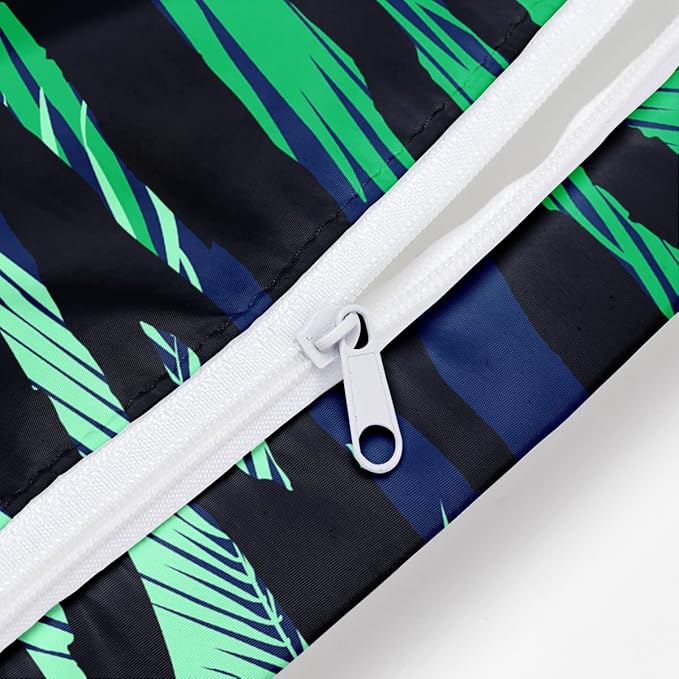 Wet Bag, Wet Dry Bag, Wet Bag for Swimsuit, Travel, Beach, Pool, Diapers, Dirty Yoga Gym Clothes, Makeup Bag, Waterproof Tropical Palm Leaves Decor Jungle Palm Leaf Favors