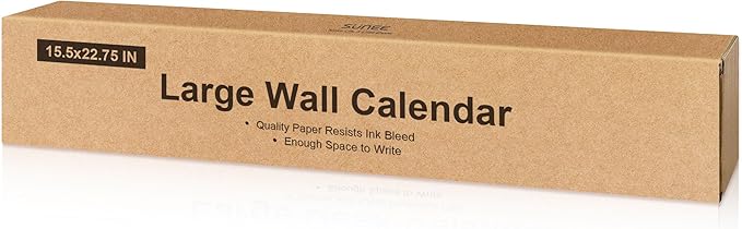 SUNEE Wall Calendar 2025-2026 Large 22.75"x15.5", 21 Month Calendar from October 2025 to June 2027, Vertical Extra Large Monthly Calendar 2026 for Wall, Cute