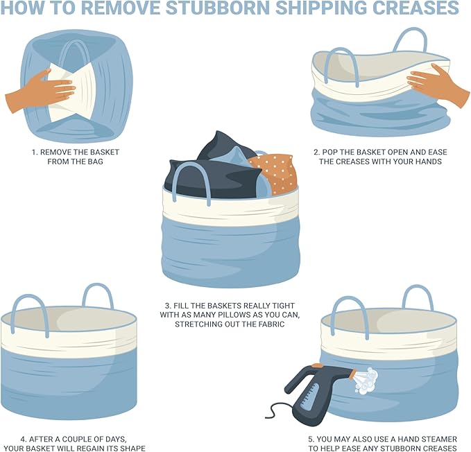 OrganiHaus Set of 3 Rope Baskets for Organizing, Cotton Rope Basket, Shoe Basket Organizer, Decorative Storage Baskets, Toy Bins, Woven Baskets for Storage, Shelf Baskets for Organizing - Light Honey