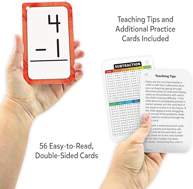 Teacher Created Resources Subtraction 0–12 Flash Cards (EP62034)