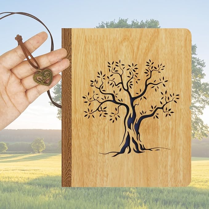 ZEEYUAN 4x6 Photo Album Small Holds 200 Pictures Life Tree 4x6 Family Photo Album,Grandma Gifts Mothers Day Gift for Mom from Daughter Son Fathers Day Gift for Dad