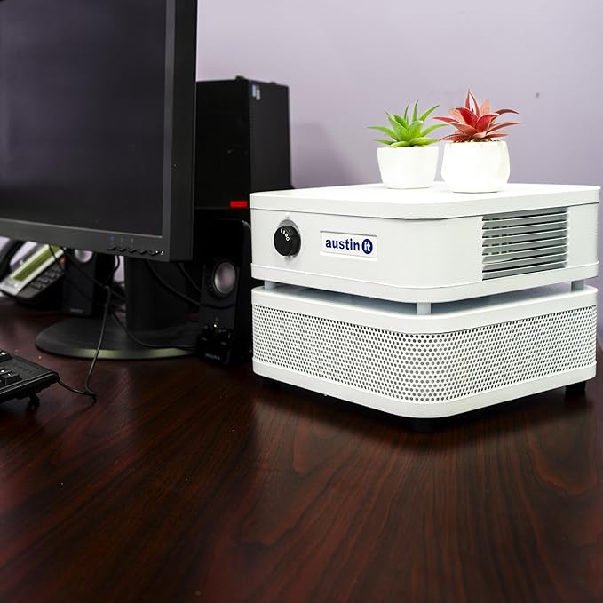 Austin Air it Personal Air Purifier - Sleek Allergy Air Purifier for Office & Room - Capturesf Particles Bedroom Purifier Air Filter - Stylish Tabletop Purifier for Dust, Model C100C1