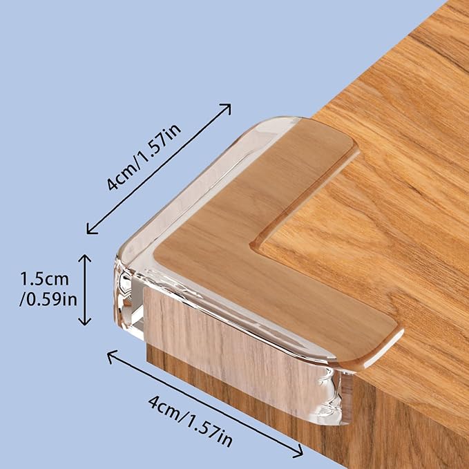 Baby Corner Protector Corner Protector Baby Furniture Corner Protection Transparent Cover Sharp Furniture and Table Top Edges with Adhesive 12 Pack(L-Shaped)