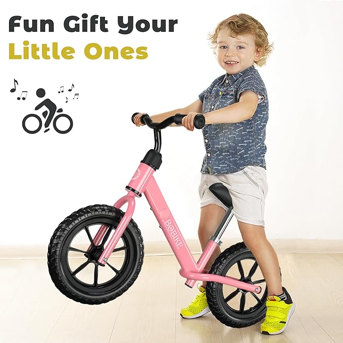 Toddler Balance Bike Toys for 2 to 5 Year Old Girls Boys Adjustable Seat and Handlebar No-Pedal Training Bike Best Gifts for Kids