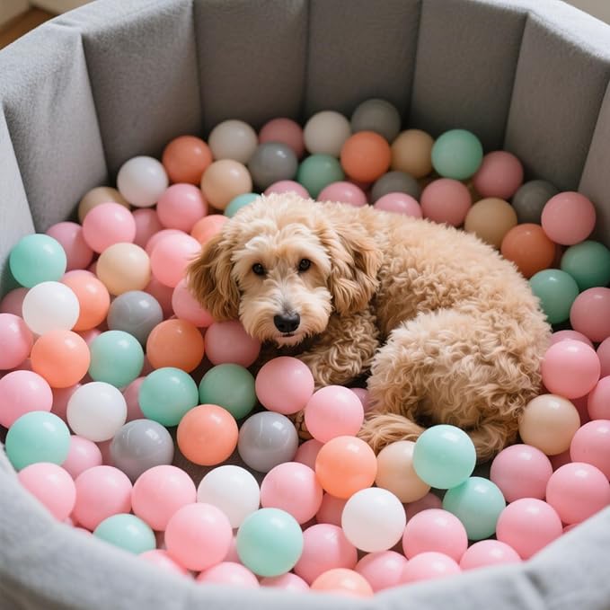 GOGOSO Balls for Ball Pit - Plastic Ball for Toddlers 1-3, Baby Kids Ball Pool Decoration 50 100 200 300 500 1000 (6 Colors, 1000 Balls)