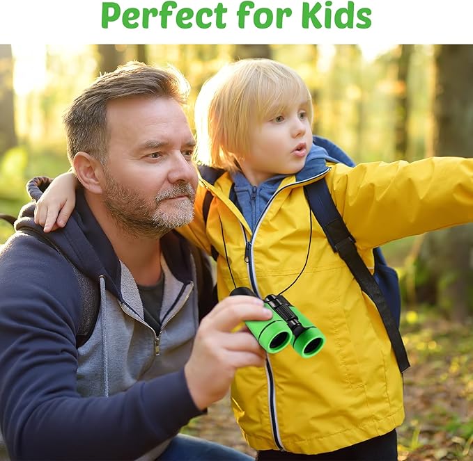 Yunsailing 9 Pack Kid Binoculars Shockproof Mini Compact Binoculars Gifts for 3-12 Years Boys Girls Folding Small Telescope for Kids Bird Watching Camping Outdoor Play, 9 Colors