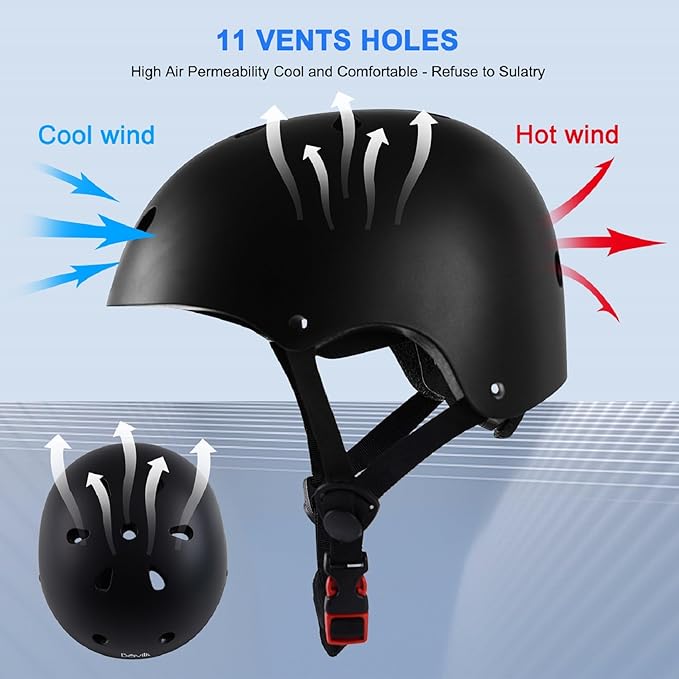 Kids Bike Helmet,Boys Girls Helmet Multi-Sport Helmet for Skateboard Roller Inline Skating Bicycle Scooter 3 Sizes