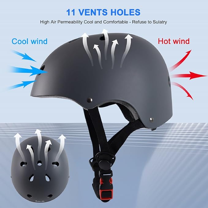 Kids Bike Helmet,Boys Girls Helmet Multi-Sport Helmet for Skateboard Roller Inline Skating Bicycle Scooter 3 Sizes