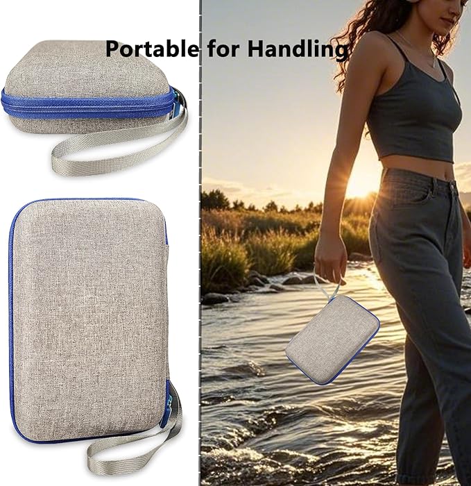 Case Compatible with Giiker Super Slide Brain Games, Protective Storage Bag Holder for Giiker Brain Teaser Puzzles Games Toys (Only Case) (Blue-Grey)