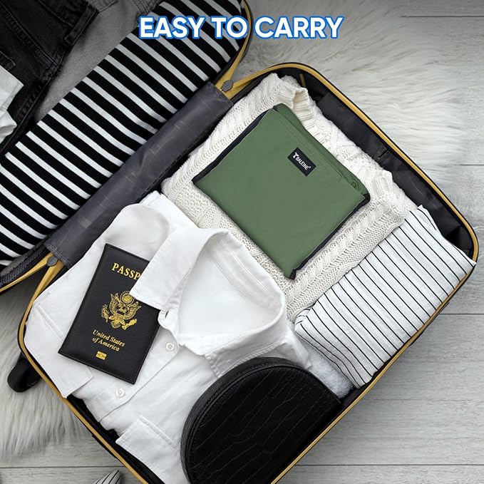 BALEINE 120L Laundry Bag Backpack, 900D Oxford Fabric Large Travel Laundry Bags with Shoulder Straps and 2 Mesh Pockets for College Dorm, Apartment, Laundromat (Green, 120L)