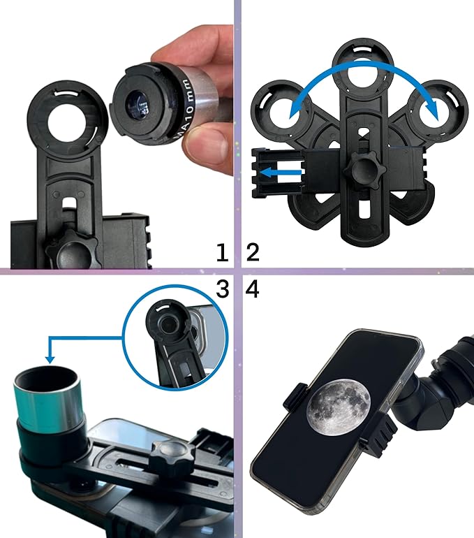 SpectrumOI Telescope for Kids & Adults - Astronomy Gift, 70mm Aperture Refractor with Carry Bag & Phone Holder