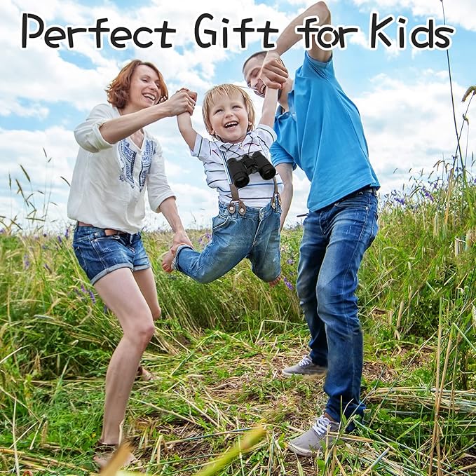 Scotamalone Kids Toy Binoculars Shock Proof for Age 3-12 Years Old Boys Girls Bird Watching Educational Learning Hunting Hiking Birthday Presents